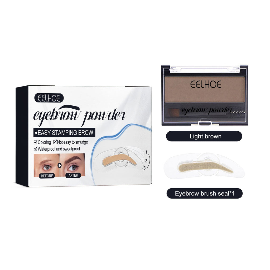 Eyebrow Powder Set Makeup Natural Lasting Waterproof Not Easy To Decolorize Dizzy Lazy Seal Eyebrow Powder Set