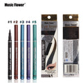 Music Flower New Makeup Cosmetic Black Eyeliner Waterproof Eye Liner Pencil Shadow KAJAL Gel Eyeliner Make up Smokey Eye